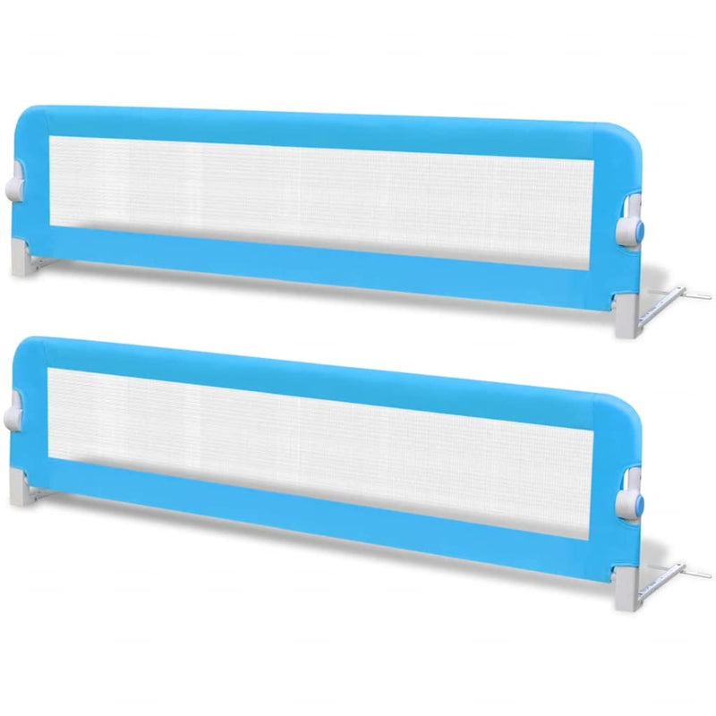 Load image into Gallery viewer, Vidaxl kinderbedhekjes 2 st 150x42 cm blauw
