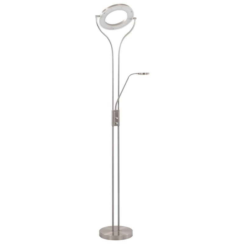 ギャラリービューアに画像をロードする, Vidaxl lamp staand 18 w dimbaar 180 cm zilverkleurig
