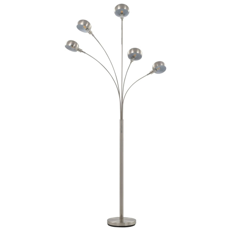 Load image into Gallery viewer, Vidaxl lamp staand 5xe14 200 cm zilverkleurig
