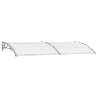 Vidaxl deurluifel 240x75 cm pc grijs en transparant