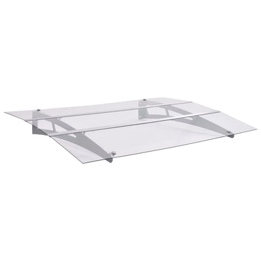 Vidaxl deurluifel 150x90 cm pet zilverkleurig en transparant