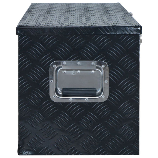 Vidaxl aluminium kist 1085x370x400 mm zwart