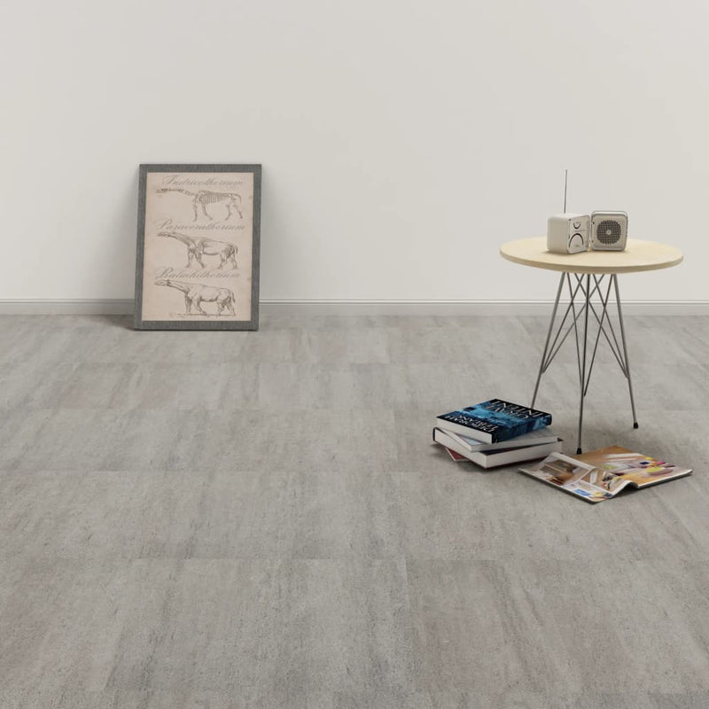 Load image into Gallery viewer, Vidaxl vloerplanken zelfklevend 5,11 m² pvc grijs gespikkeld

