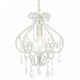 Vidaxl plafondlamp met kralen rond e14 wit