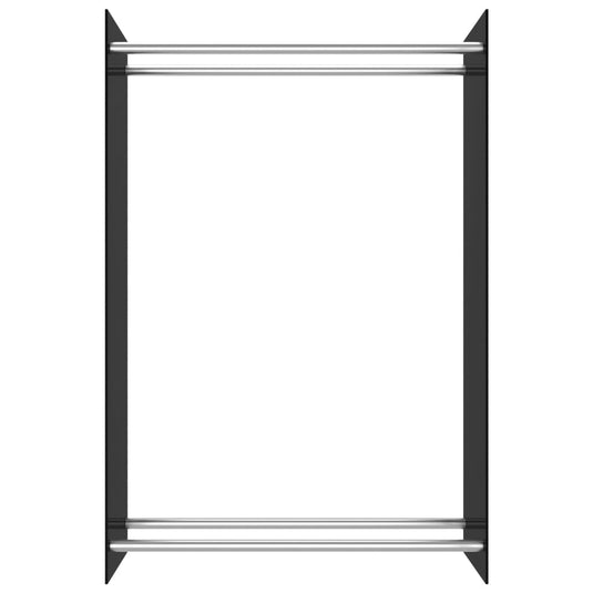 VidaXL Haardhoutrek 80x35x120 cm glas zwart