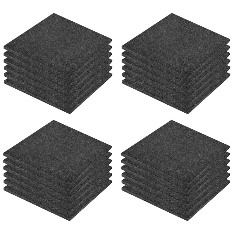 Load image into Gallery viewer, VidaXL Valtegels 24 st 50x50x3 cm rubber zwart

