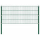 Vidaxl schuttingpaneel met palen ijzer 176,5x80 cm groen