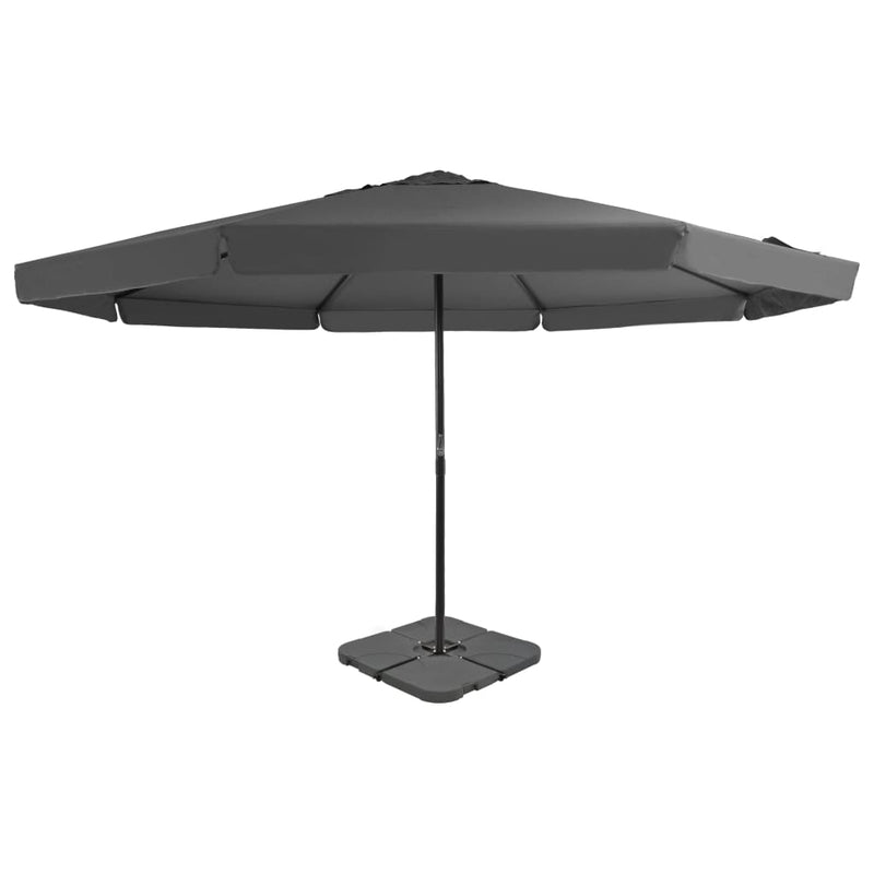 Load image into Gallery viewer, VidaXL Parasol met draagbare voet antracietkleurig
