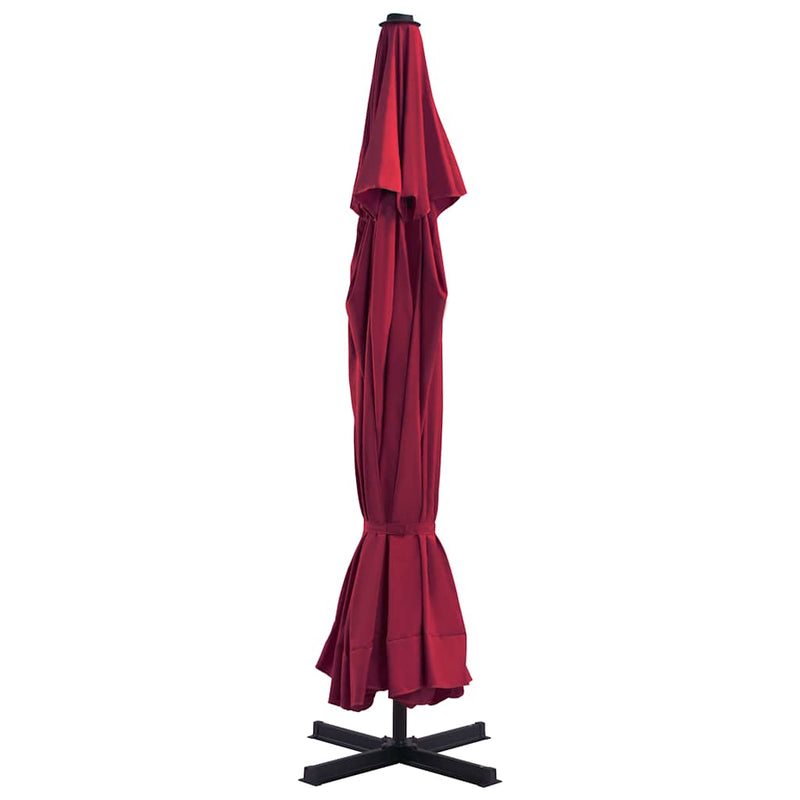ギャラリービューアに画像をロードする, Vidaxl parasol met draagbare voet rood
