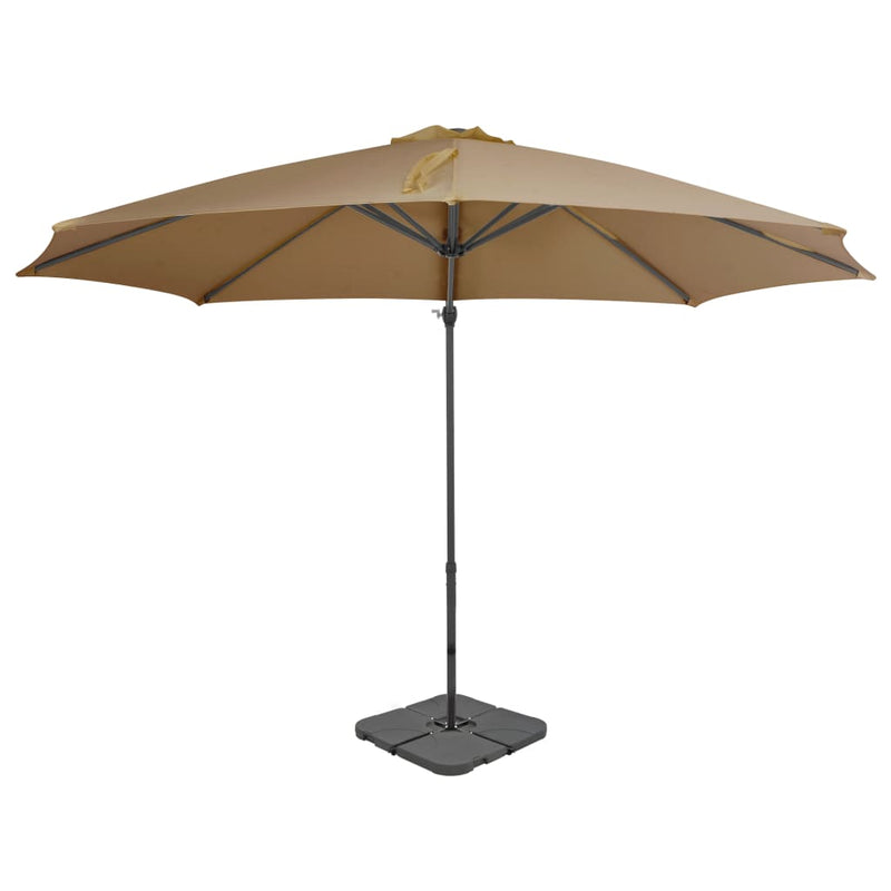 Load image into Gallery viewer, Vidaxl parasol met draagbare voet taupe
