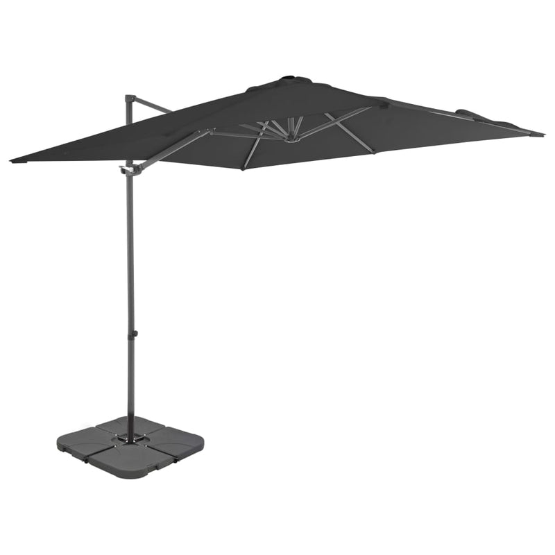 Chargez l'image dans la visionneuse de la galerie, VidaXL Parasol met draagbare voet antracietkleurig

