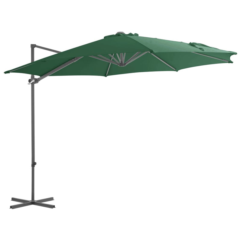 ギャラリービューアに画像をロードする, VidaXL Parasol met draagbare voet groen
