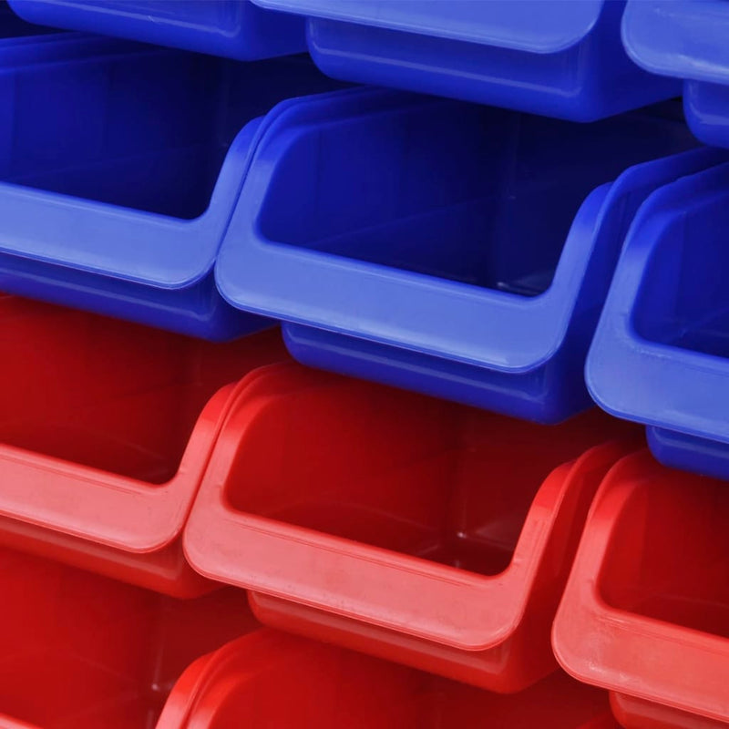 Load image into Gallery viewer, Vidaxl gereedschapsordeners wandgemonteerd blauw en rood 2 st
