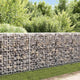 Vidaxl schanskorfmuur met deksels 200x20x85 cm gegalvaniseerd staal