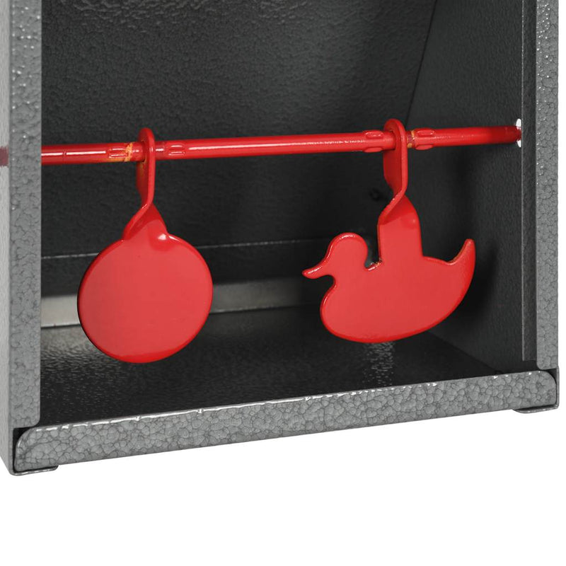 Load image into Gallery viewer, Vidaxl schietkast met 2 targets rond en eendontwerp
