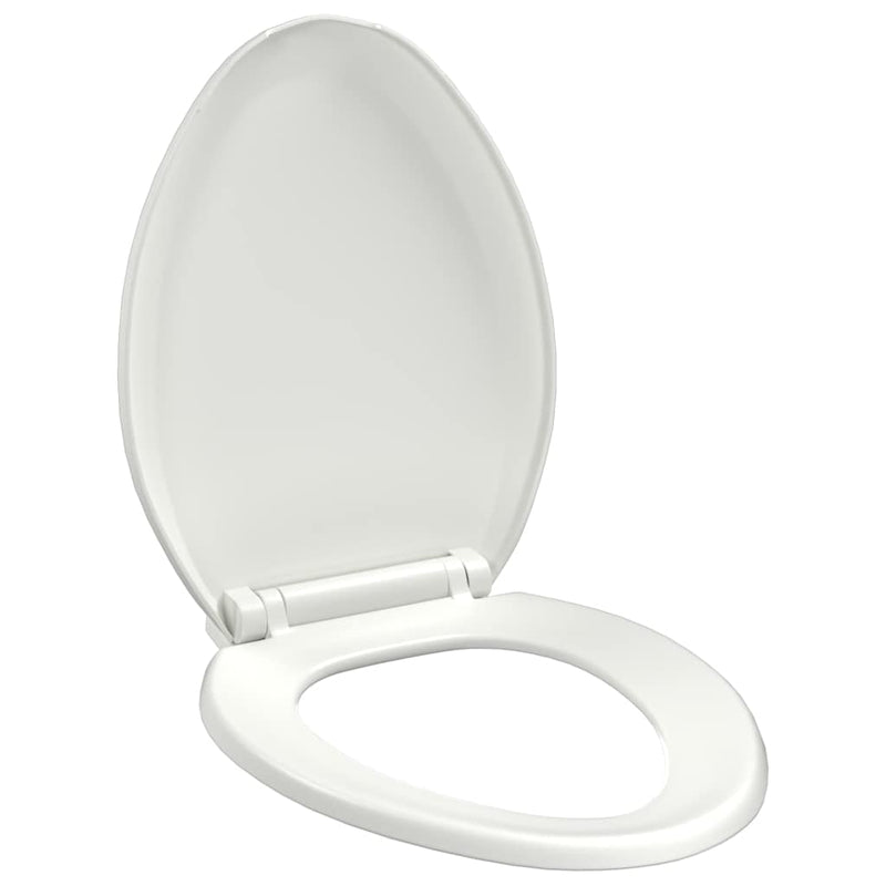 Load image into Gallery viewer, Vidaxl toiletbril soft-close met quick-release ontwerp wit
