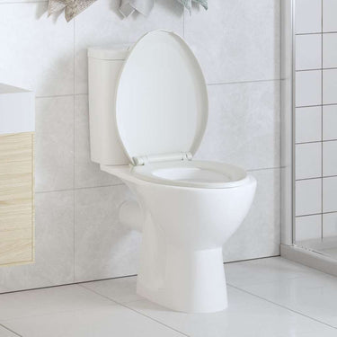 Vidaxl toiletbril soft-close met quick-release ontwerp wit