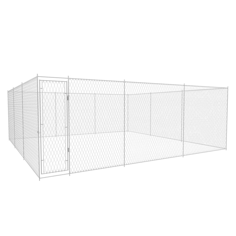 Load image into Gallery viewer, VidaXL Hondenkennel voor buiten 570x570x185 cm gegalvaniseerd staal
