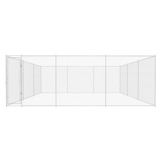 VidaXL Hondenkennel voor buiten 570x570x185 cm gegalvaniseerd staal