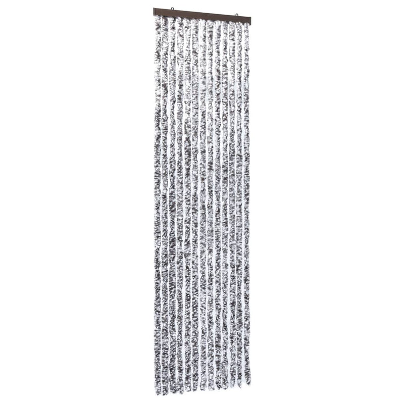 Load image into Gallery viewer, Vidaxl vliegengordijn 56x185 cm chenille bruin en beige
