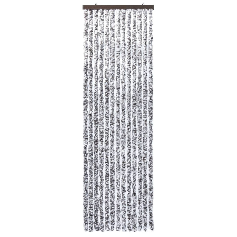 Chargez l'image dans la visionneuse de la galerie, Vidaxl vliegengordijn 56x185 cm chenille bruin en beige
