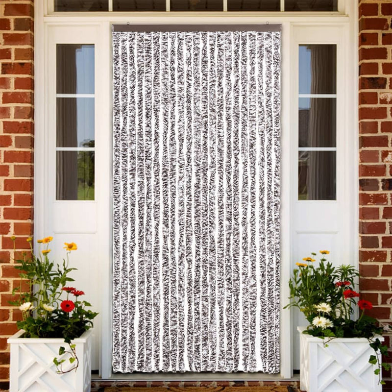 Load image into Gallery viewer, Vidaxl vliegengordijn 90x220 cm chenille bruin en beige
