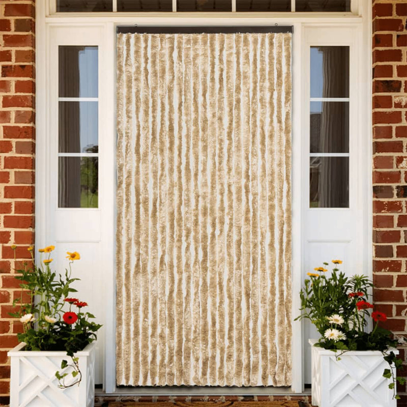 Load image into Gallery viewer, Vidaxl vliegengordijn 90x220 cm chenille beige
