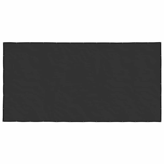 VidaXL Containernet 3x6 m HDPE zwart