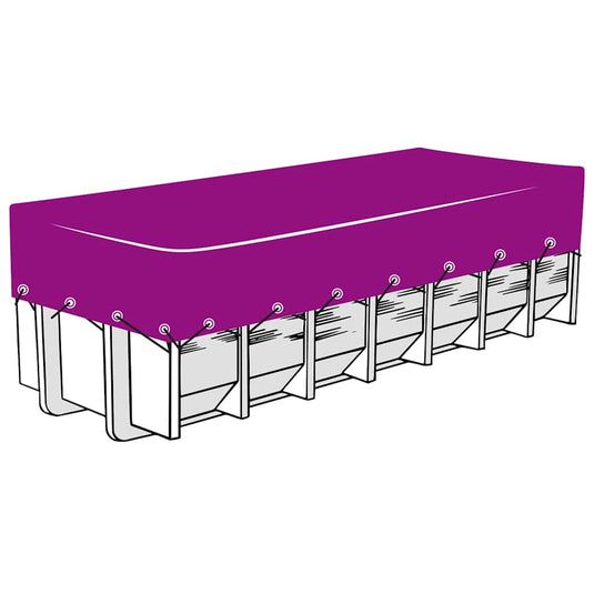 Vidaxl containernet 3x7 m hdpe zwart