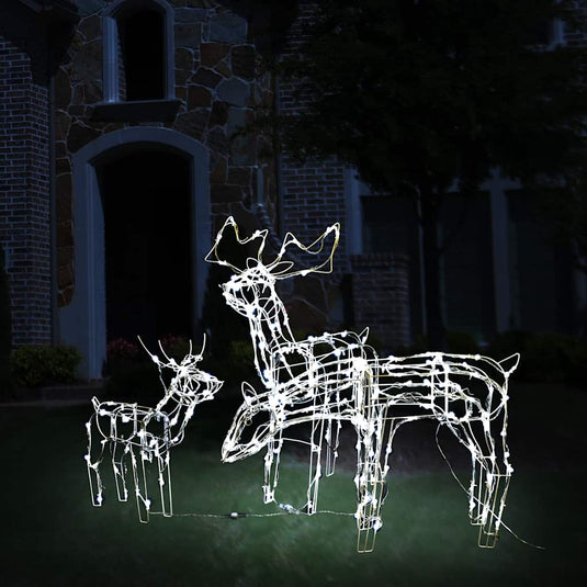 Vidaxl 3-delige kerstverlichting rendieren 229 led's