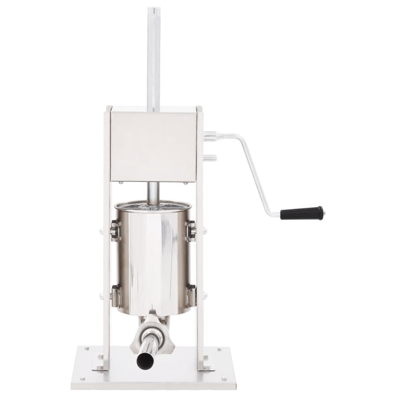 Load image into Gallery viewer, Vidaxl worstenvuller handmatig 3 l roestvrij staal zilverkleurig
