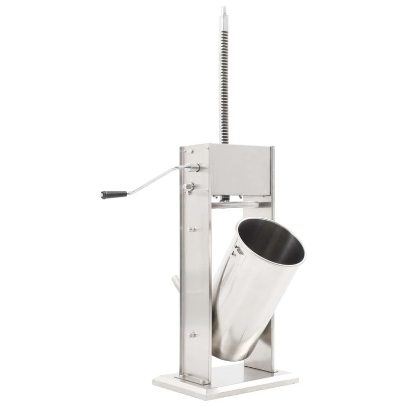 Load image into Gallery viewer, Vidaxl worstenvuller handmatig 15 l roestvrij staal zilverkleurig
