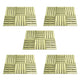 VidaXL 30 st Terrastegels 50x50 cm hout groen