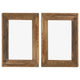 VidaXL Fotolijsten 2 st 30x40 cm massief gerecycled hout en glas
