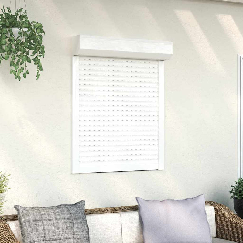 Load image into Gallery viewer, Vidaxl rolluik 80x100 cm aluminium wit
