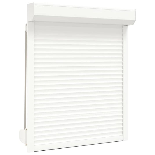 Vidaxl rolluik 100x120 cm aluminium wit