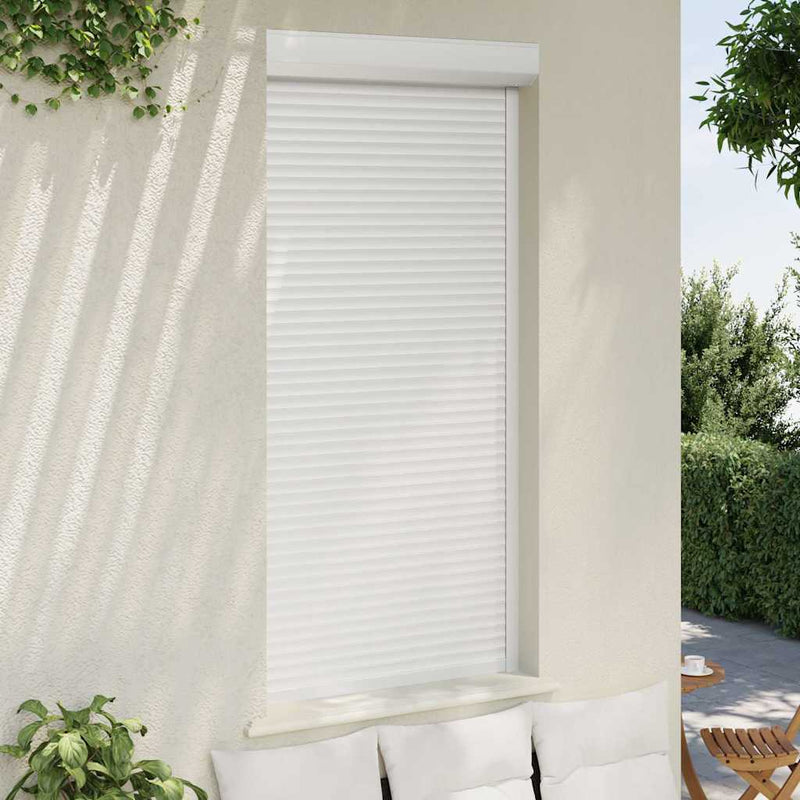 Load image into Gallery viewer, Vidaxl rolluik 100x210 cm aluminium wit
