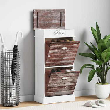 Vidaxl schoenenkast 50x28x98 cm paulowniahout bruin