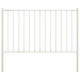 Vidaxl schuttingpaneel met palen gepoedercoat staal 1,81x0,75 m wit