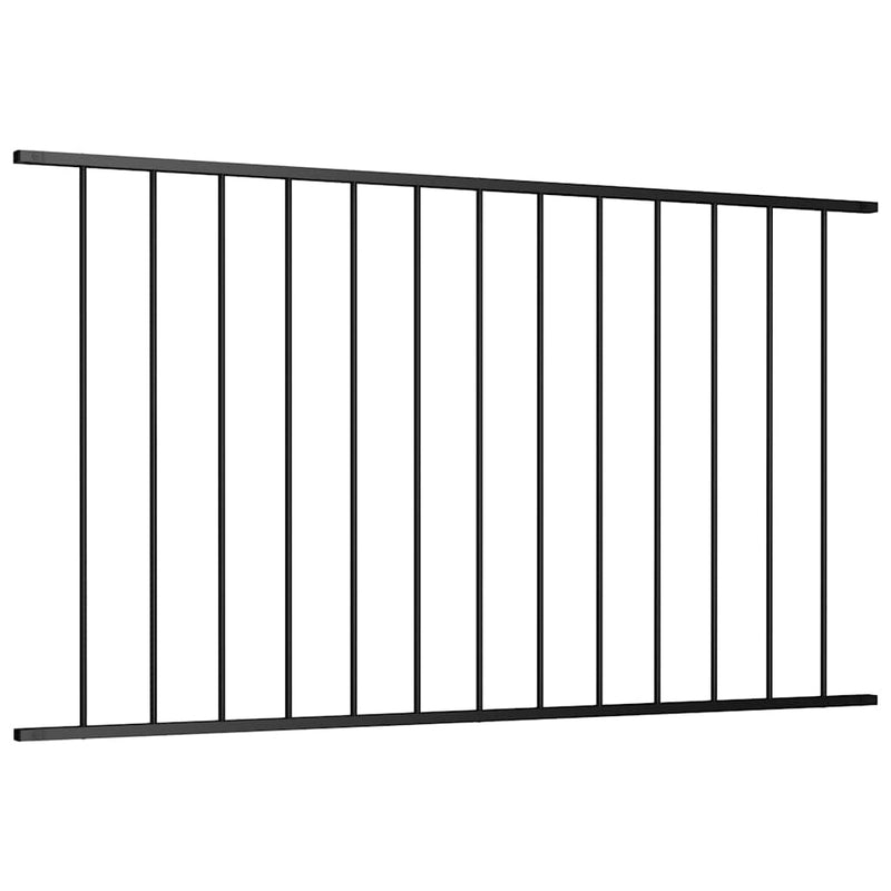 Load image into Gallery viewer, Vidaxl schuttingpaneel gepoedercoat staal 1,7x0,75 m zwart
