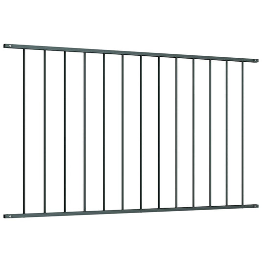 Vidaxl hekpaneel 1,7x1,25 m gepoedercoat staal antraciet