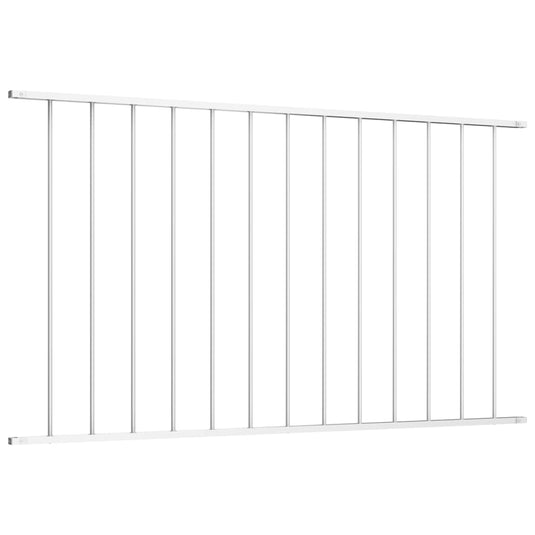 Vidaxl schuttingpaneel woerden gepoedercoat staal 163x75 cm wit