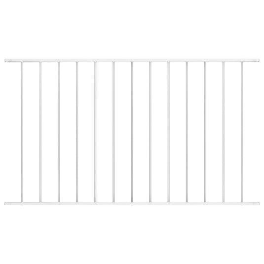 VidaXL Hekpaneel 1,7x1 m gepoedercoat staal wit