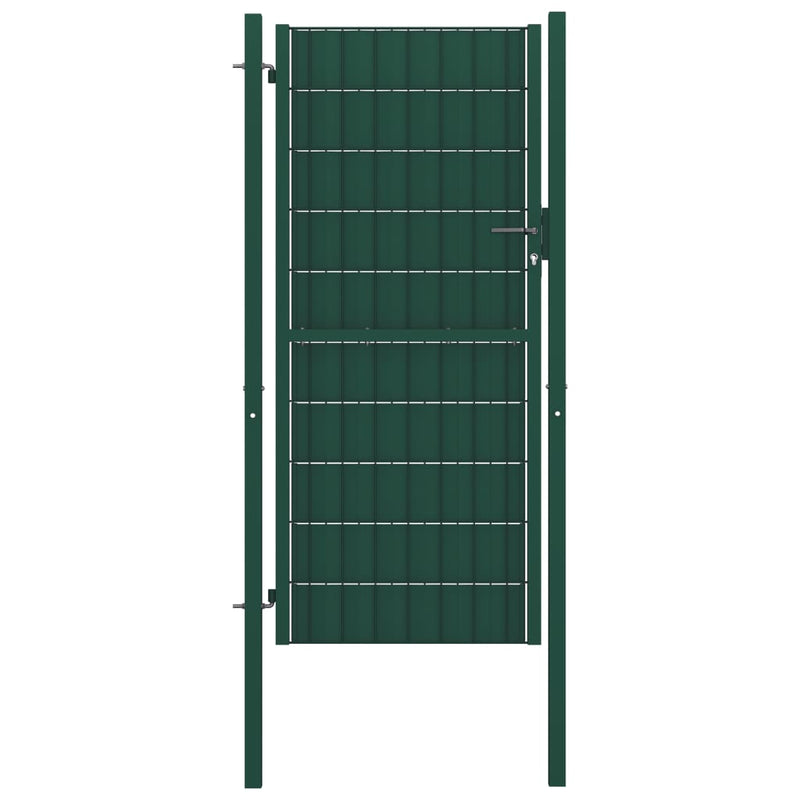 Load image into Gallery viewer, VidaXL Poort 100x164 cm PVC en staal groen

