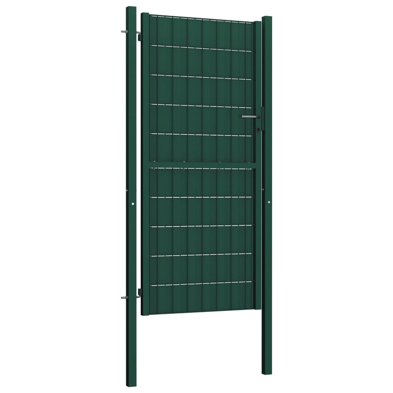 Load image into Gallery viewer, VidaXL Poort 100x164 cm PVC en staal groen
