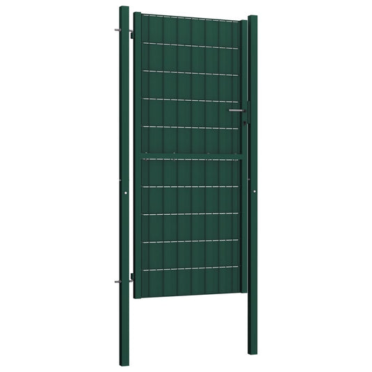VidaXL Poort 100x164 cm PVC en staal groen