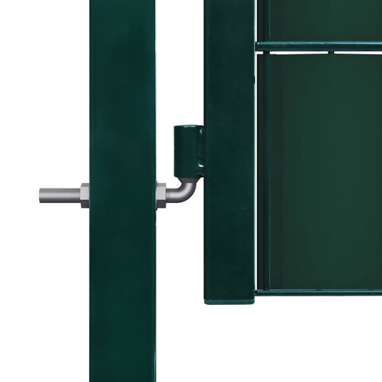 VidaXL Poort 100x164 cm PVC en staal groen