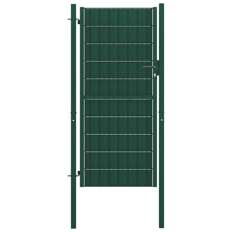 Load image into Gallery viewer, VidaXL Poort 100x204 cm PVC en staal groen
