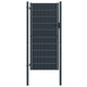 VidaXL Poort 100x164 cm PVC en staal antracietkleurig