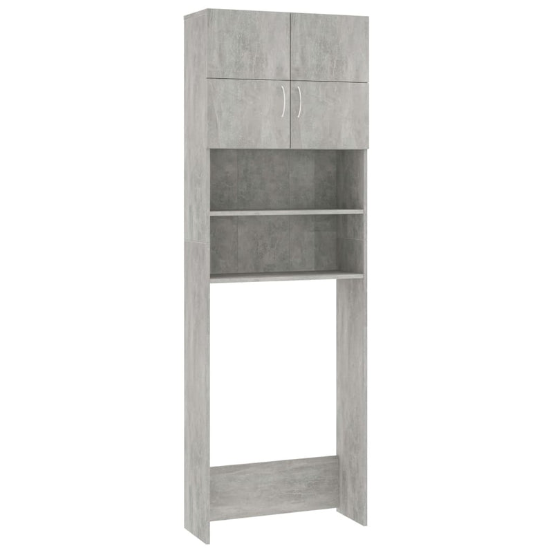 Load image into Gallery viewer, Vidaxl wasmachinekast 64x25,5x190 cm bewerkt hout betongrijs

